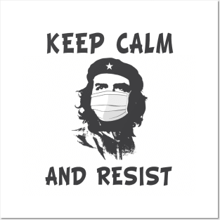 Keep calm and resist coronavirus che guevara Posters and Art